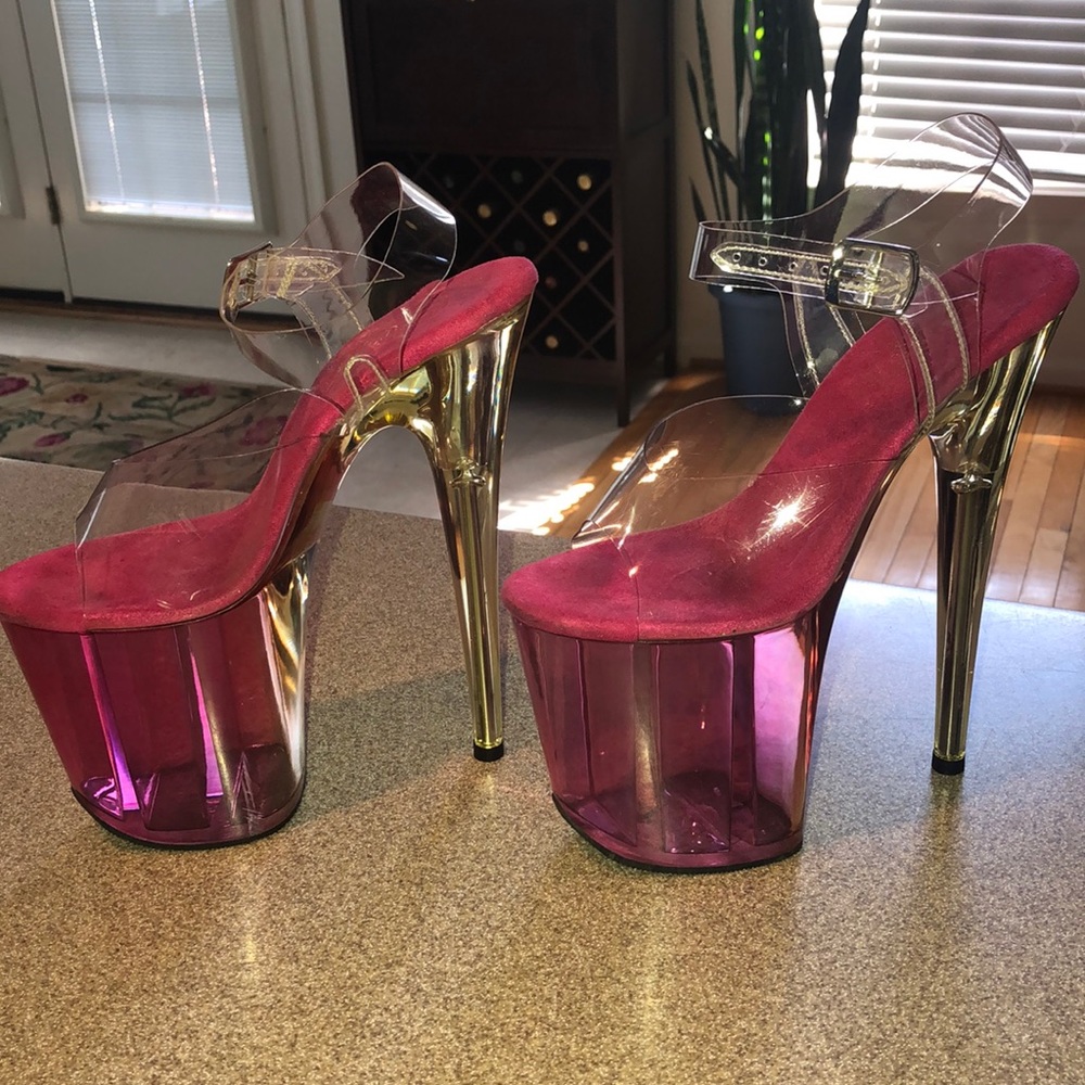 Pleaser Flamingo platform stripper heels